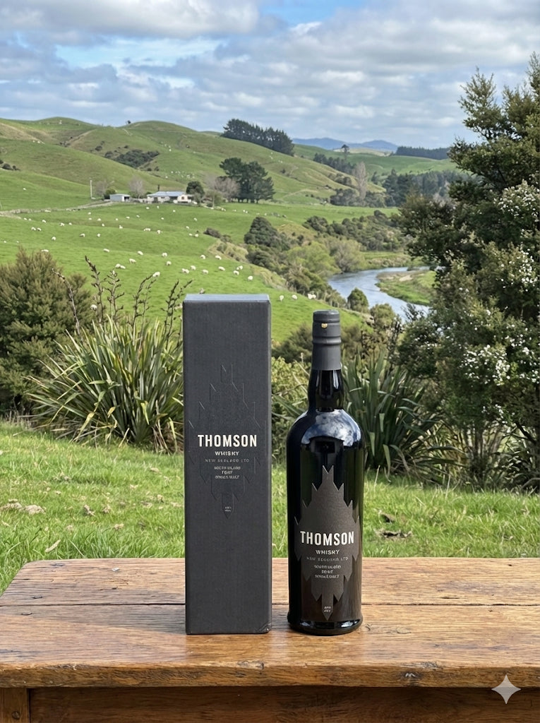 **Classy, smokey with earthy peat** Whisky, South Island Peat, Single Malt, Tomson, New Zealand, 70cl, 46%
