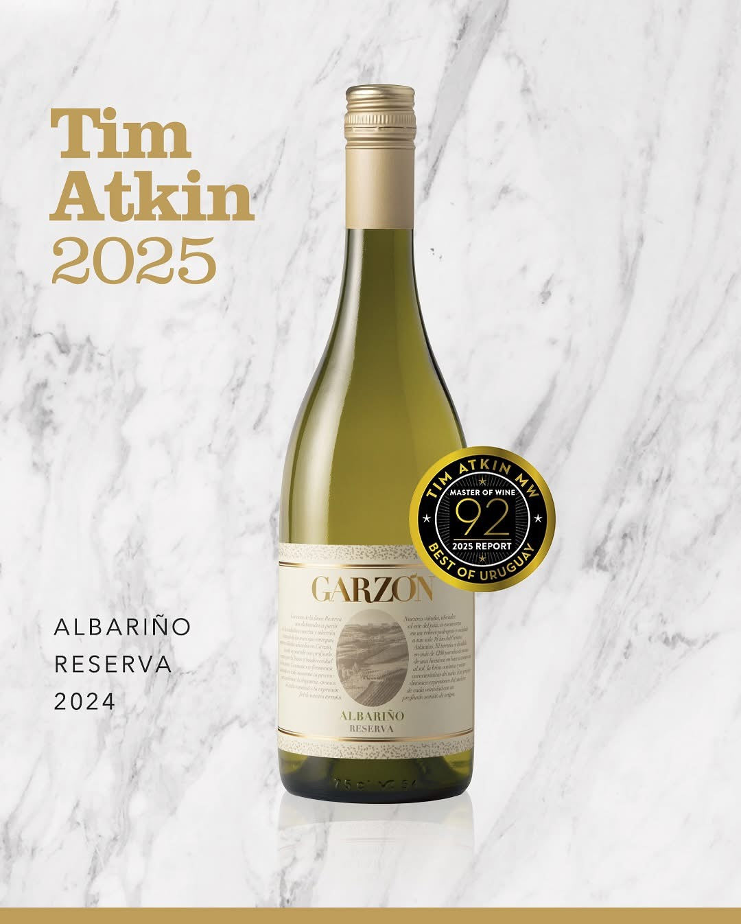 *MEMBERS SAVE EXTRA 10%*
**94 POINTS DECANTER*** Albariño, Bodega Garzón Reserve, 2023, Uruguay