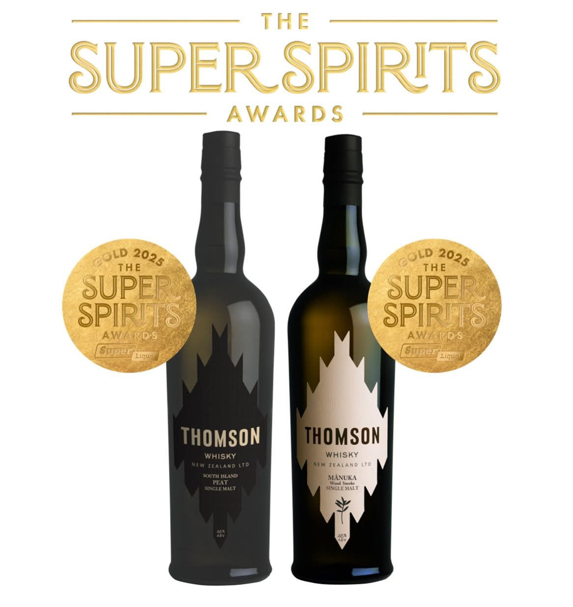 **Classy, smokey with earthy peat** Whisky, South Island Peat, Single Malt, Tomson, New Zealand, 70cl, 46%