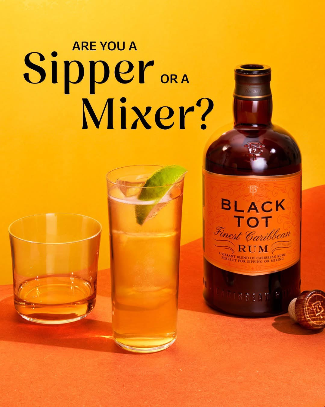 RUM: Black Tot, Finest Caribbean Reserve, 70cl, 54.5%