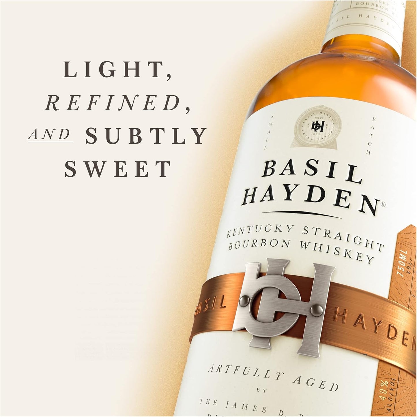 Basil Hayden Kentucky Straight Bourbon Whiskey, 70cl 40%