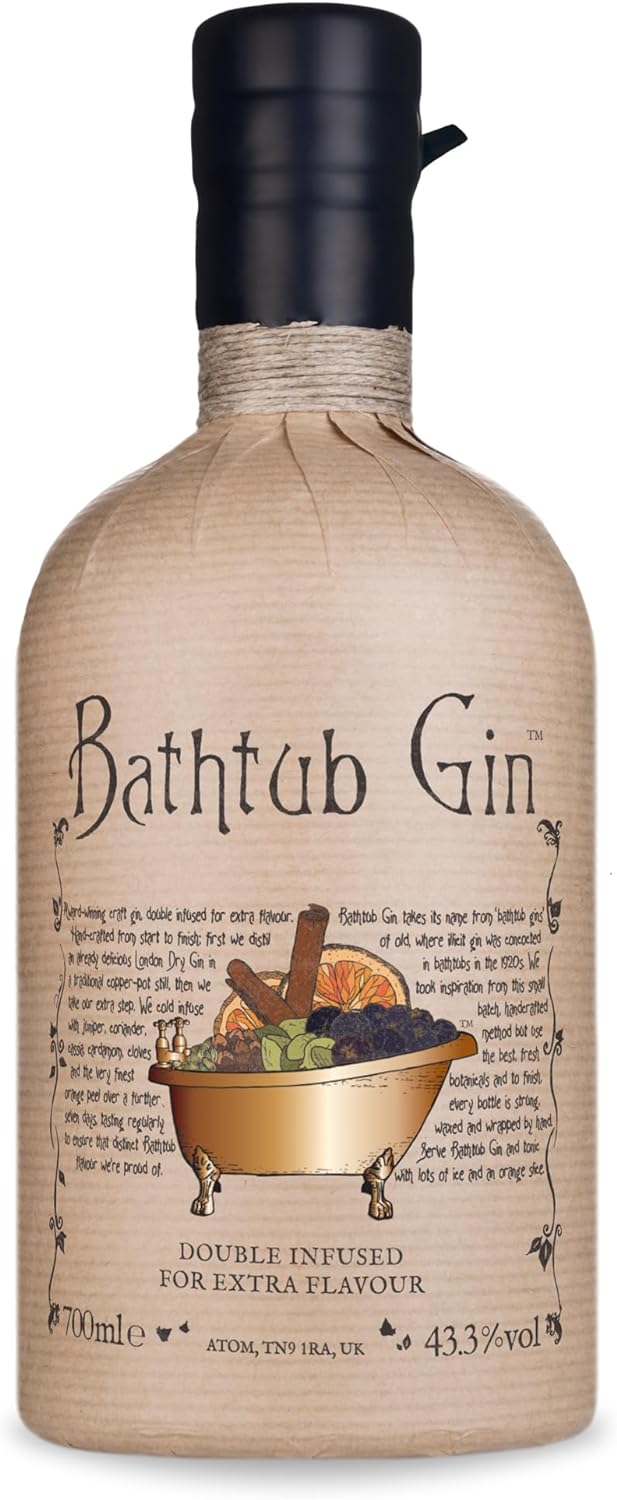 *MEMBERS SAVE EXTRA 10%* Gin, Bathtub, Dry London, England, 70ml, 43.4%