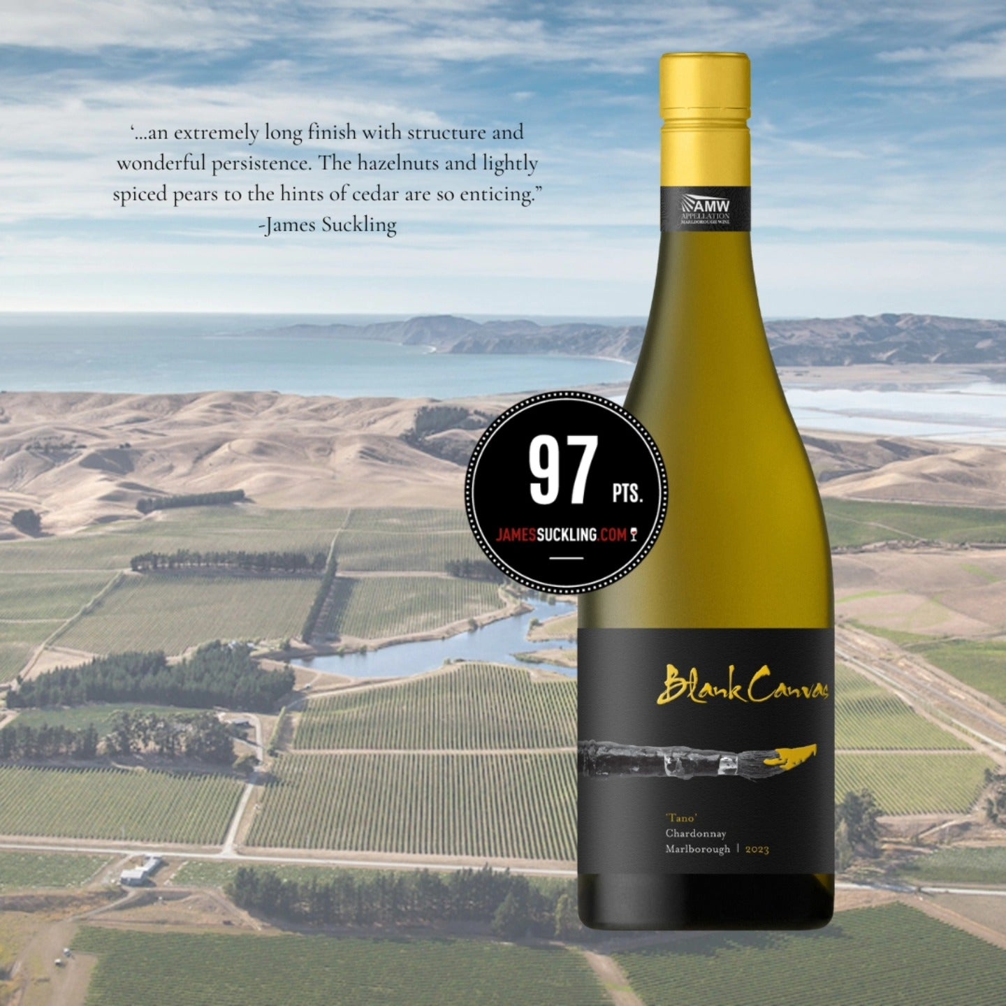 Chardonnay, Blank Canvas `Tano` Marlborough, 2023