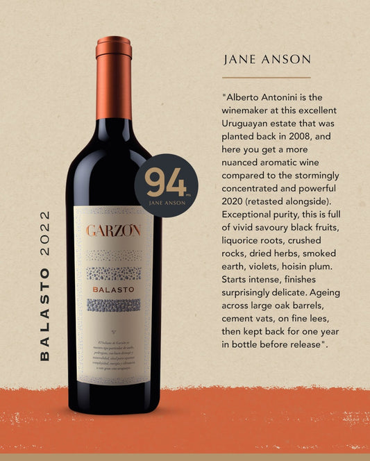 **Great reviews** Tannat, Bodega Garzon 'Balasto', Uruguay