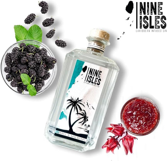 Gin, Nine Isles, Sorrel and Mulberry 70cl 38.5%
