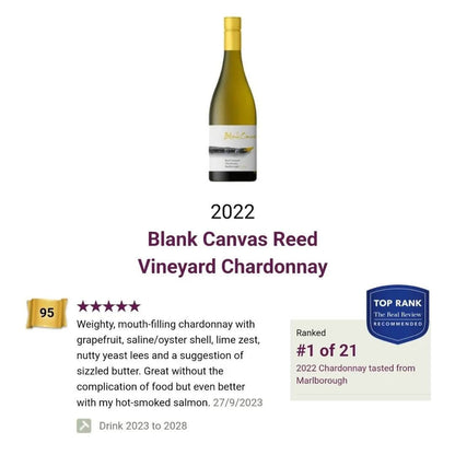 Chardonnay, Blank Canvas, Reed Vineyard Marlborough, New Zealand