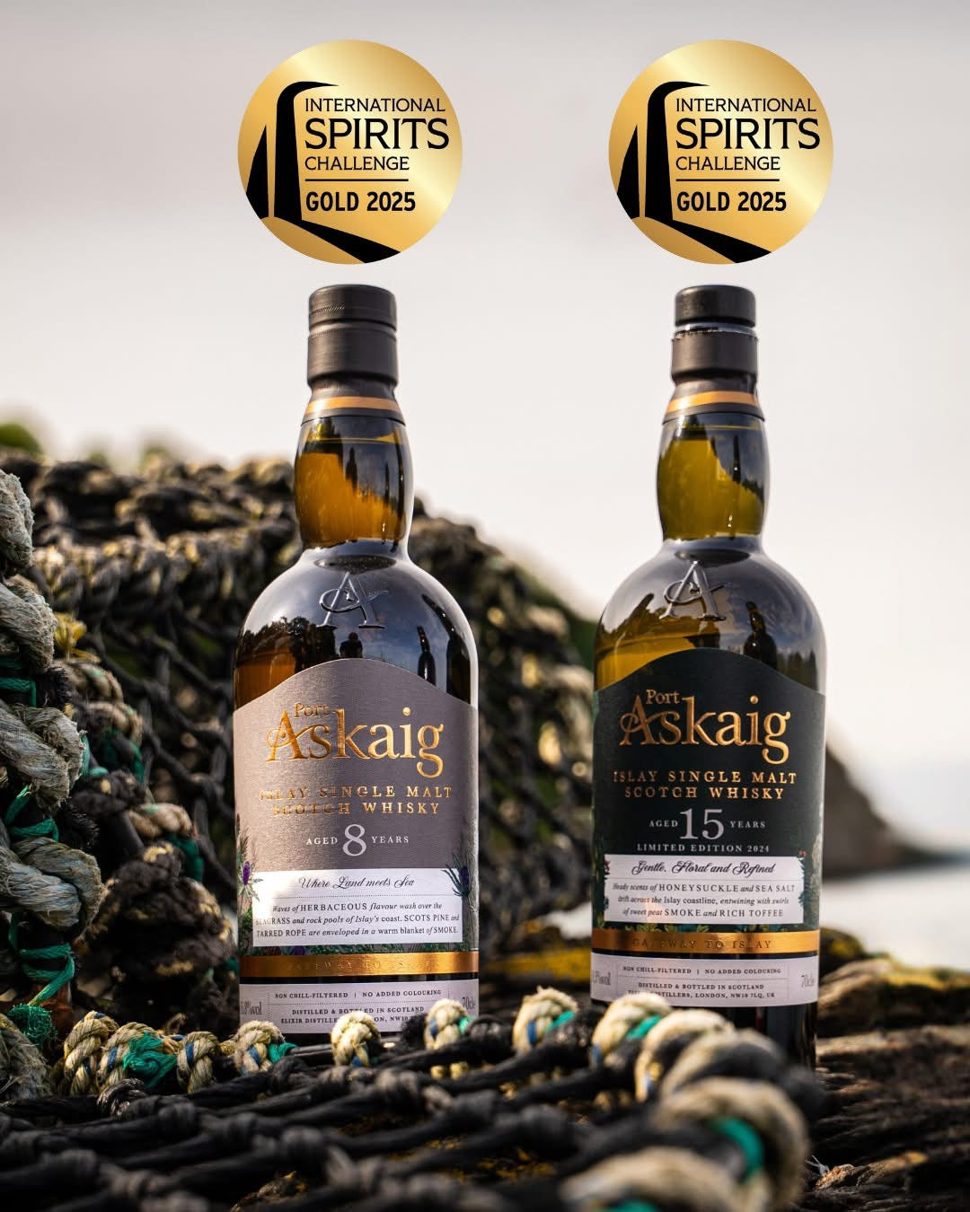 **This way whisky snobs** Whisky, 8 Years, Single Malt, Port Askaig, Isley, Scotland, 70cl, 45.8%
