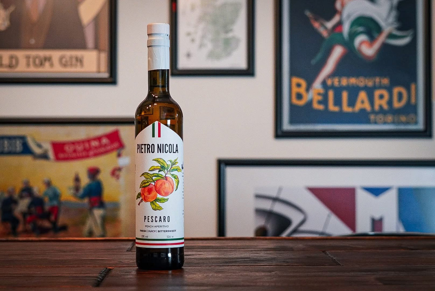 Bitter, Pescaro, Peach Aperatif Wine, Pietro Nicola, 50cl, 22%