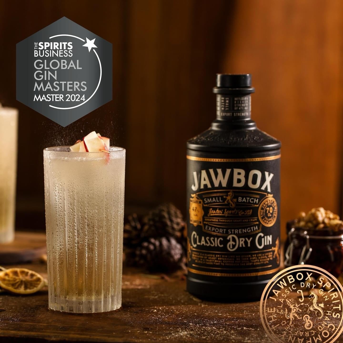 Jawbox Export Strength Gin 70cl 47%