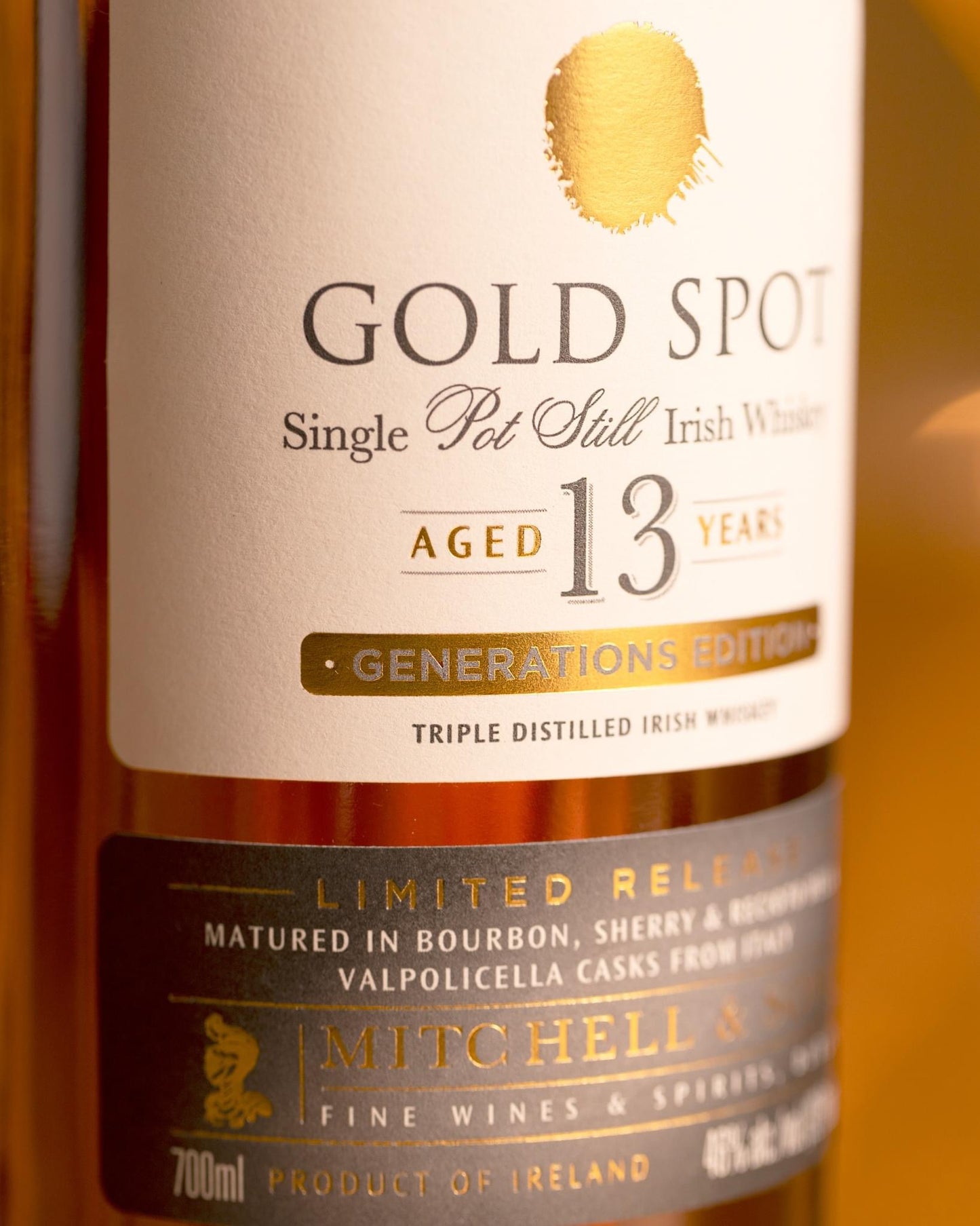 Gold Spot 13 Year Old Whiskey 70cl 46%