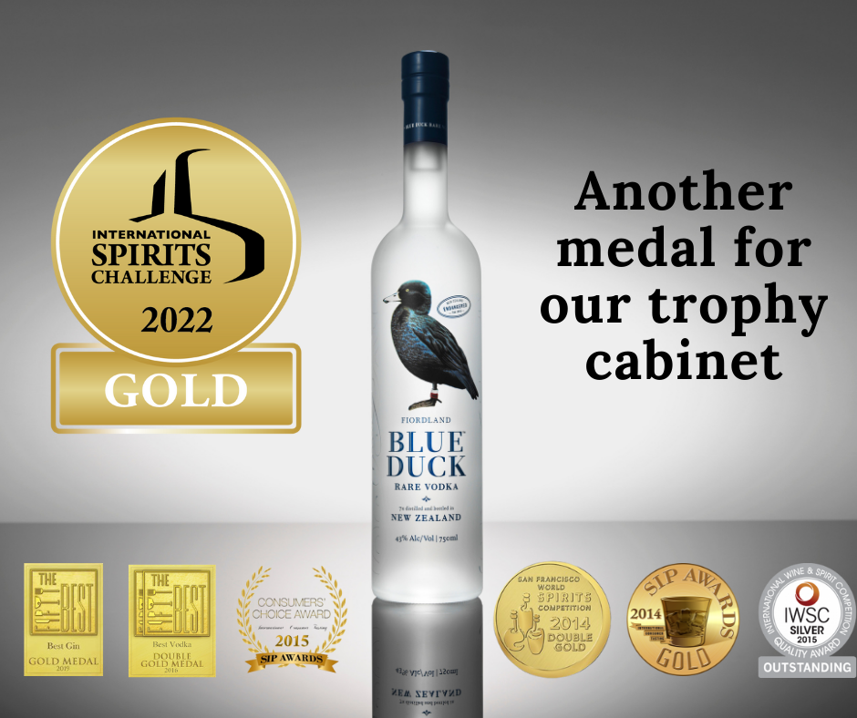 *Double Gold* Vodka, Blue Duck Rare, 70cl, 40%