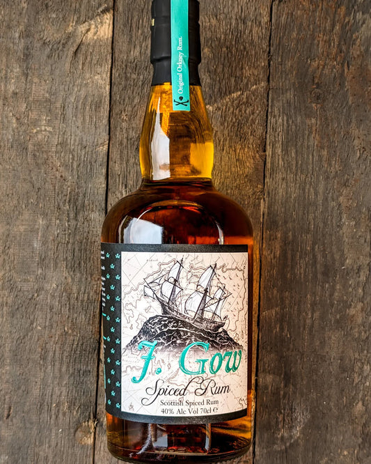 J. Gow Spiced Rum 70cl, 40%