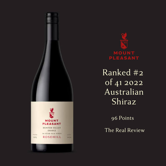 Shiraz, Mount Pleasant, `Rosehill` Hunter Valley, 2019, Australia